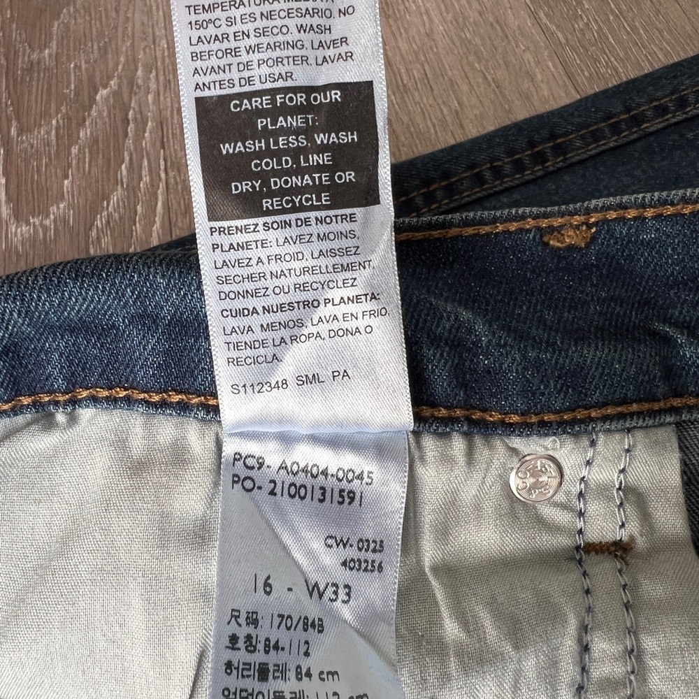 NWT Levi Strauss Signature High Rise Straight Jeans Size 16 W33 Comfort Stretch - Picture 6 of 12